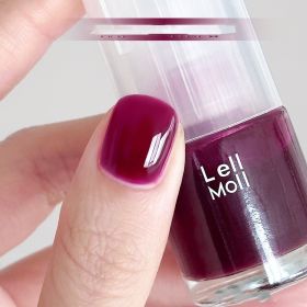 Water-based Tearable Nail Polish Baking-free And Tasteless (Option: H12 Dark Plum Sauce Purple)