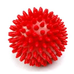 Hard thorn massage ball hand holding thorn ball touch training ball pvc acupressure massage ball yoga ball (Option: Red2-9cm)