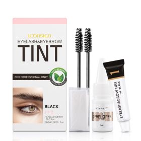 ICONSIGN Eyelash Eyebrow Dye Tint Kit Brow Lamination Mascara Lift Tinting Tattoo Dye Eyes Makeup Tools (Option: Brown)