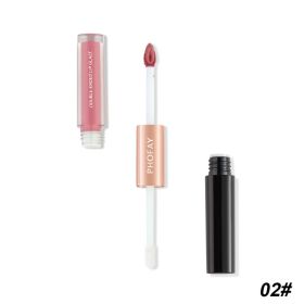 CL021 Double Head Non-stick Cup Lip Gloss (Option: 2)