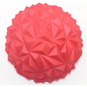 Hard thorn massage ball hand holding thorn ball touch training ball pvc acupressure massage ball yoga ball (Option: Red-16cm)