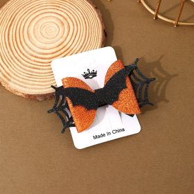 Halloween Barrettes Ghost Festival Party Festival Atmosphere Decor (Option: M3 Orange 1-Free Size)