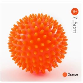 Hard thorn massage ball hand holding thorn ball touch training ball pvc acupressure massage ball yoga ball (Option: Orange1-7.5cm)