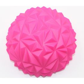 Hard thorn massage ball hand holding thorn ball touch training ball pvc acupressure massage ball yoga ball (Option: Mei red-16cm)