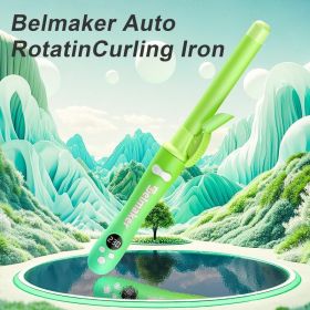 Iridescent Rotating Curling Iron Ceramic Curling Iron Suitable For All Hair Types Perfect For Gifting (Option: Green Gradient)