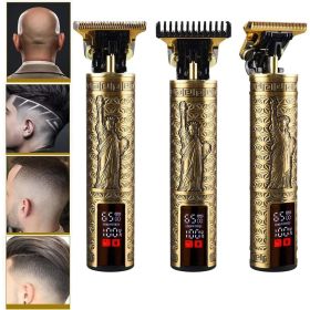 Beard Trimmer Hair Clippers Cordless Hair Cutting Kit Barber Shaving Machine For Men USB Rechargeable 1 PCS (Option: Statue of Liberty)
