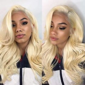 13x4 Lace Front Human Hair Wigs 613 Body Wave Density (Option: 10inch)