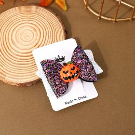 Halloween Barrettes Ghost Festival Party Festival Atmosphere Decor (Option: M3 Resin Pumpkin-Free Size)