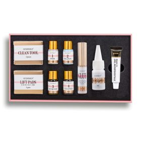 ICONSIGN Lash Lift EyeLash Eyebrow Dye Tint Kit Lashes Perm Set Brow Lamination Makeup Tools (Option: Coffee)