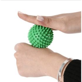 Hard thorn massage ball hand holding thorn ball touch training ball pvc acupressure massage ball yoga ball (Option: Green-6cm)